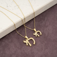 14K Gold Diamond Chai Necklace – Aura