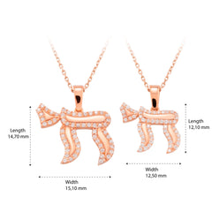 14K Gold Diamond Chai Pendant Necklace – Vitae