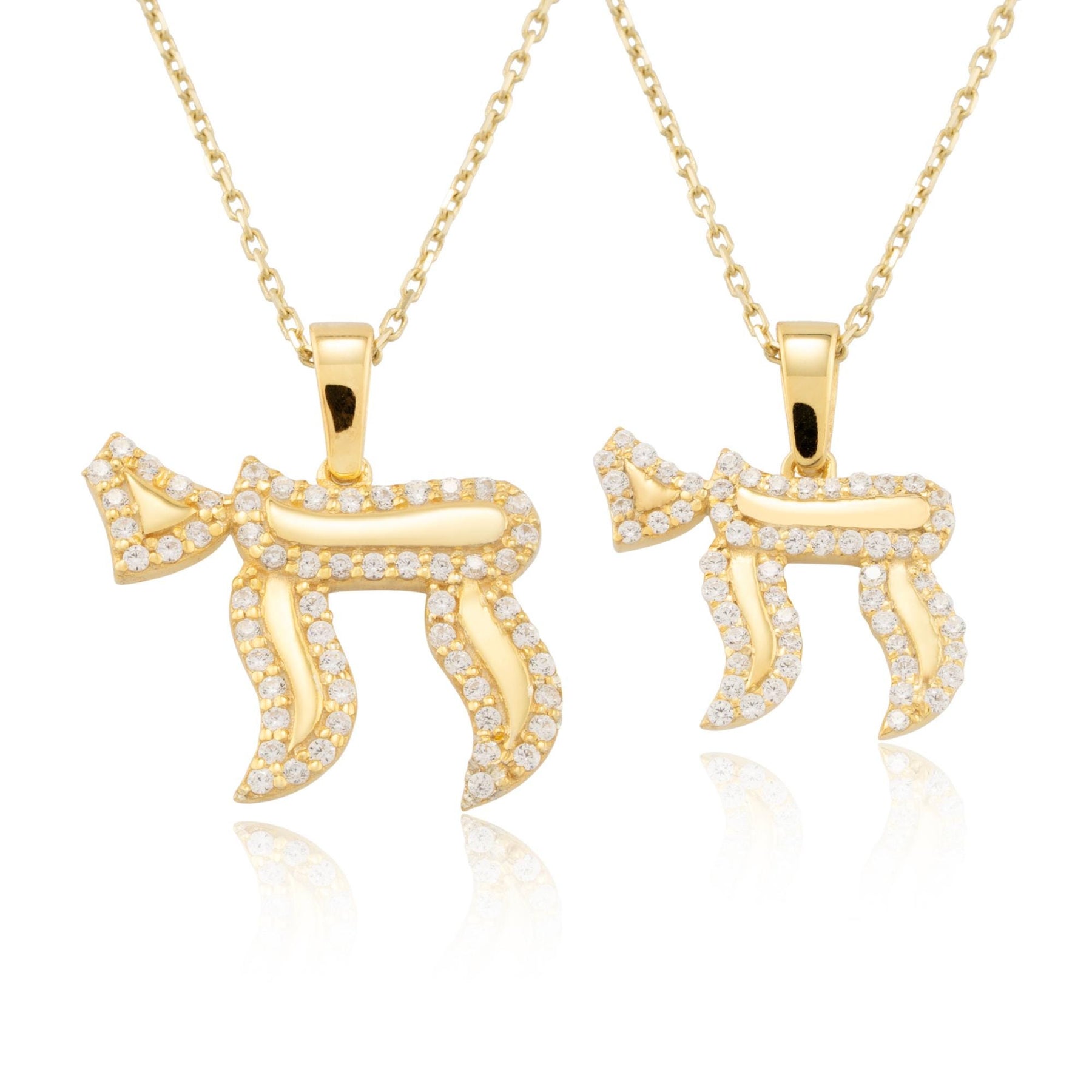 14K Gold Diamond Chai Pendant Necklace – Vitae