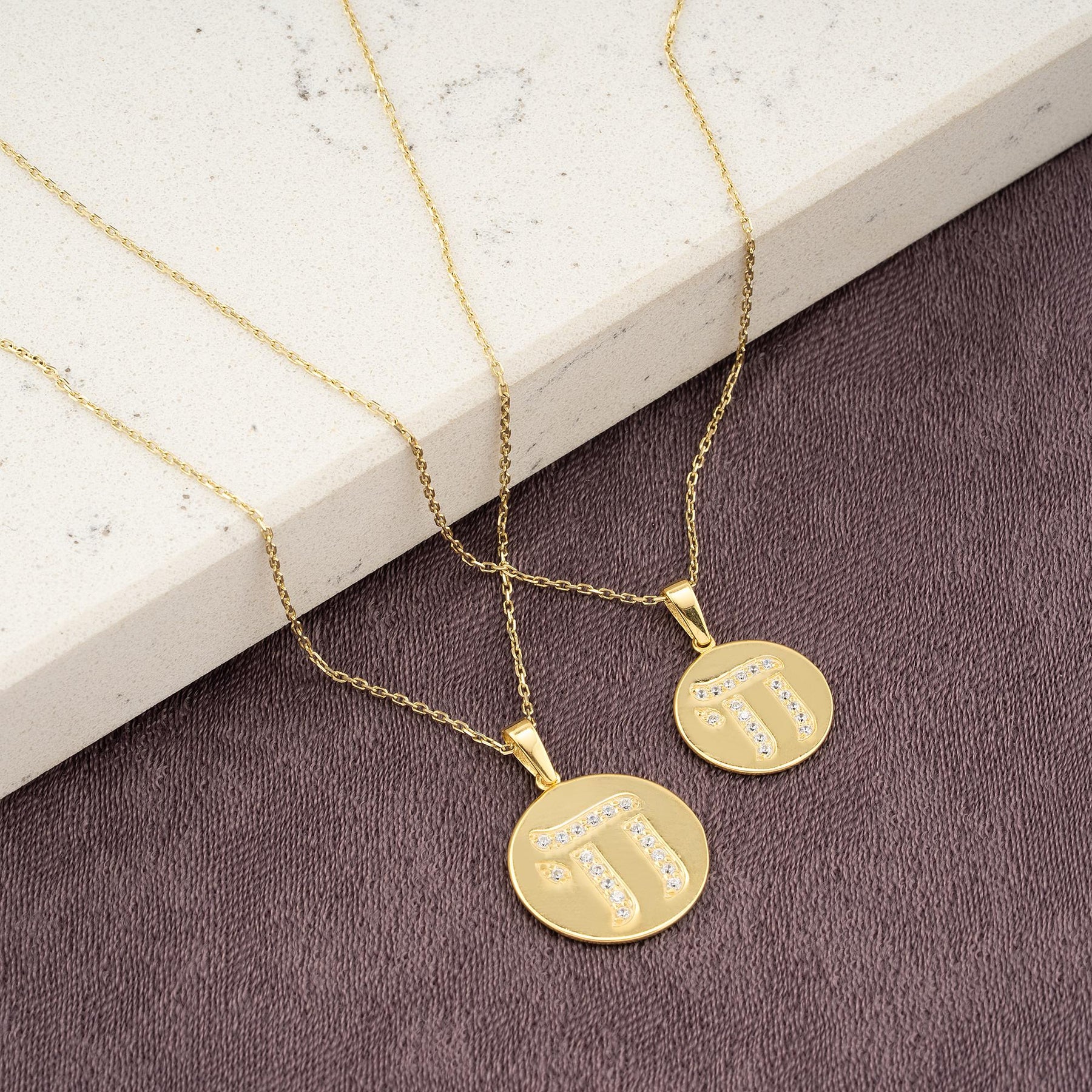 14K Gold Diamond Chai Medallion Necklace – Lumina