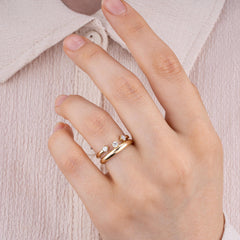 14K Gold Solitaire Diamond Ring – Aureva