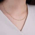 14K Gold Diamond Station Necklace – Sidereal