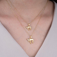 14K Gold Diamond Chai Necklace – Vida