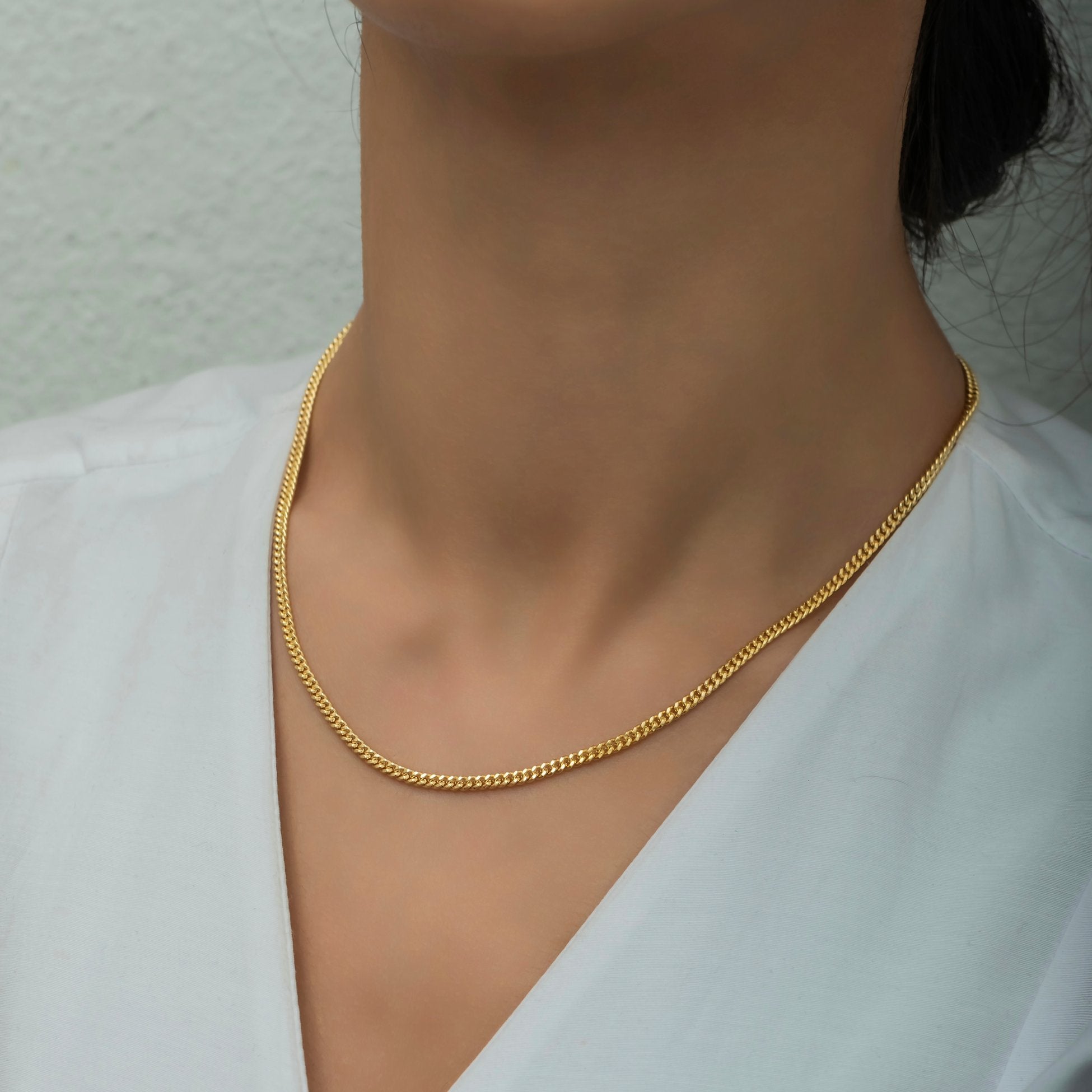 14K Gold Gourmet Chain Necklace