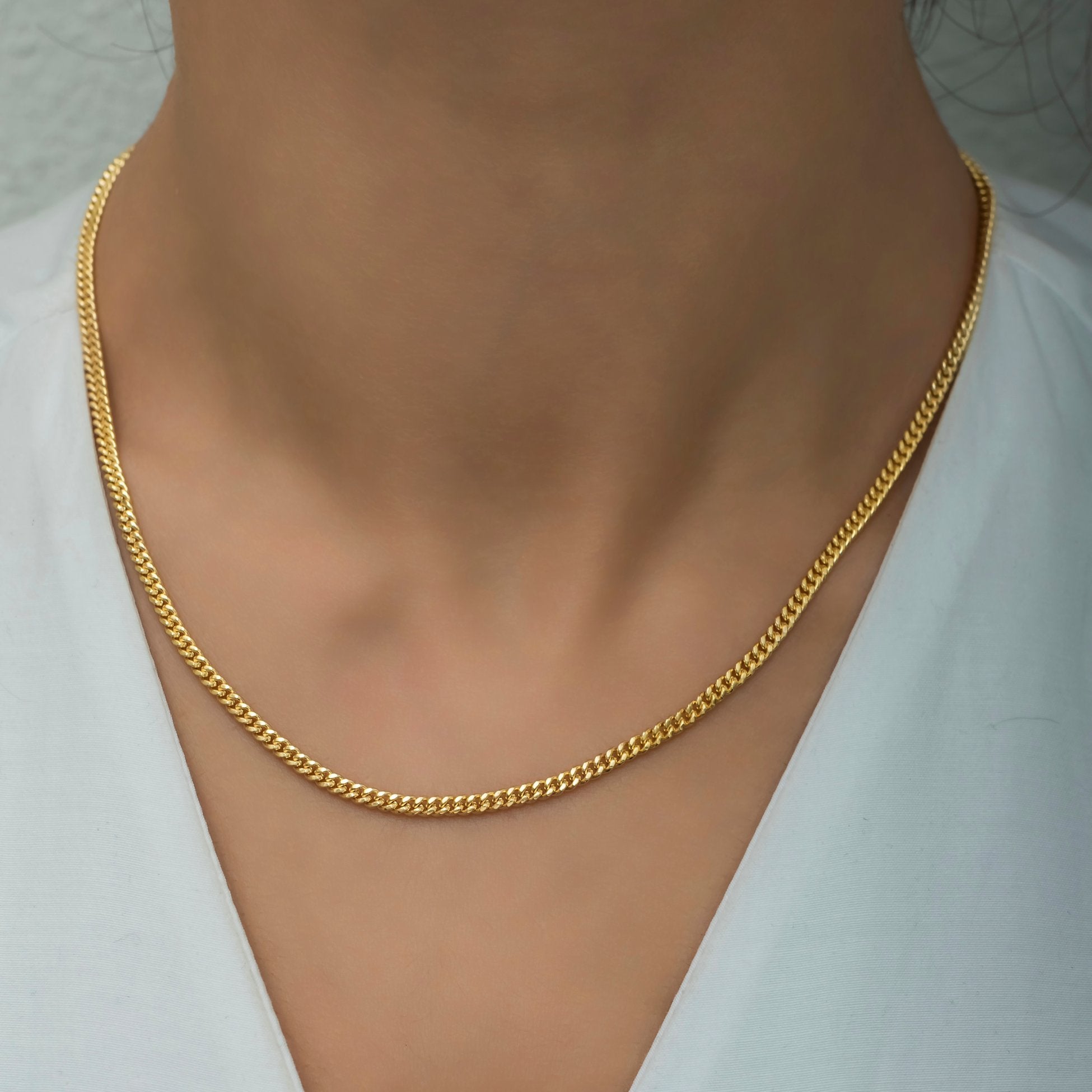 14K Gold Gourmet Chain Necklace