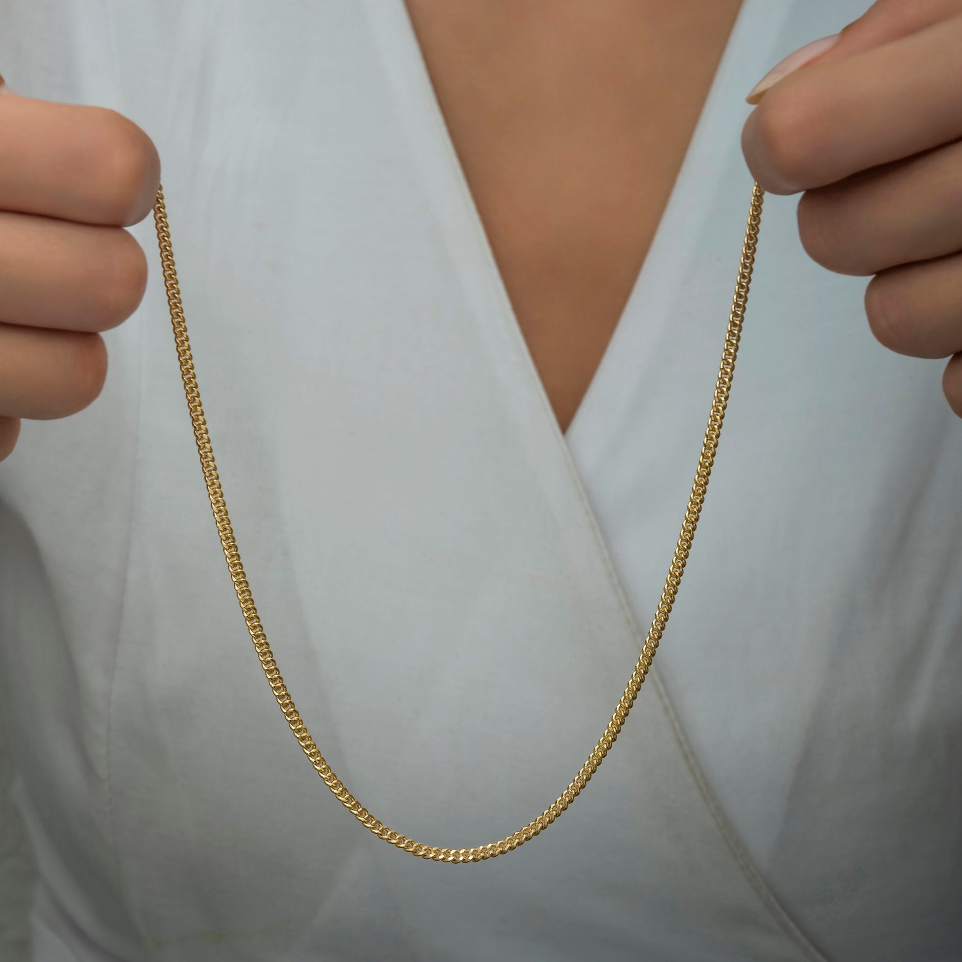 14K Gold Gourmet Chain Necklace