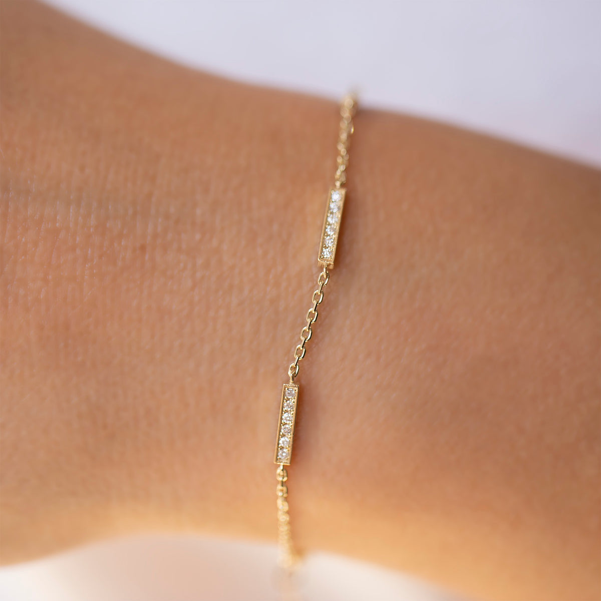 14K Gold Diamond Bracelet