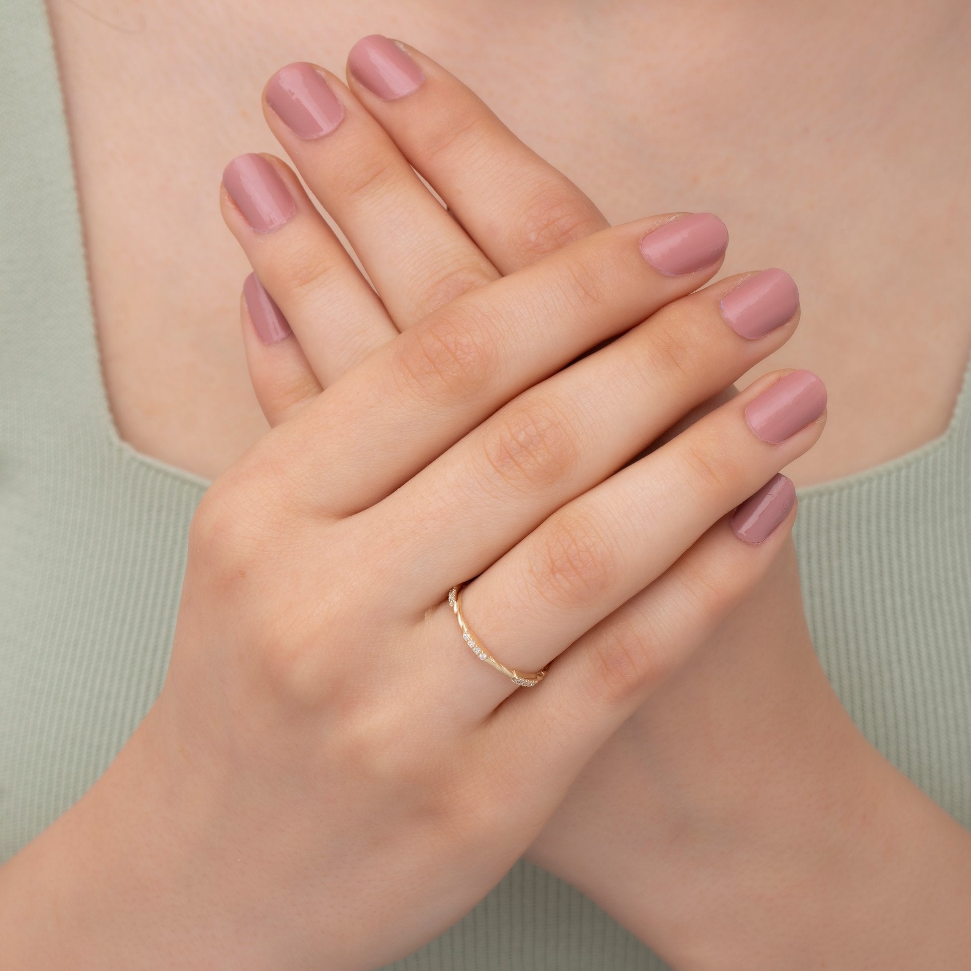 14K Gold Twisted Rope Ring