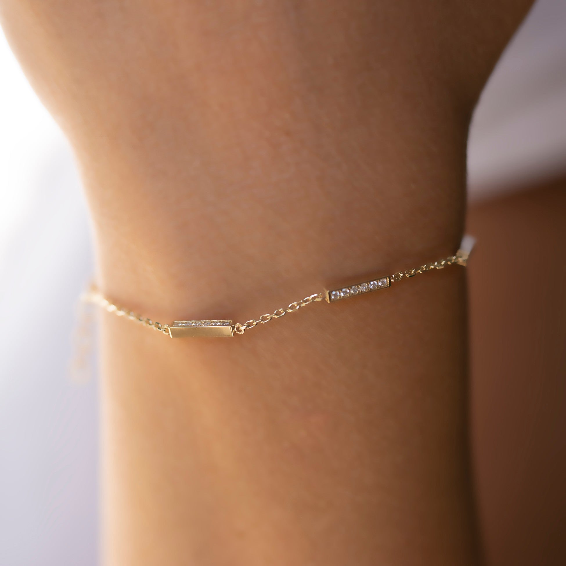 14K Gold Diamond Bracelet