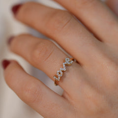 14K Gold Diamond Love Ring – Amoria