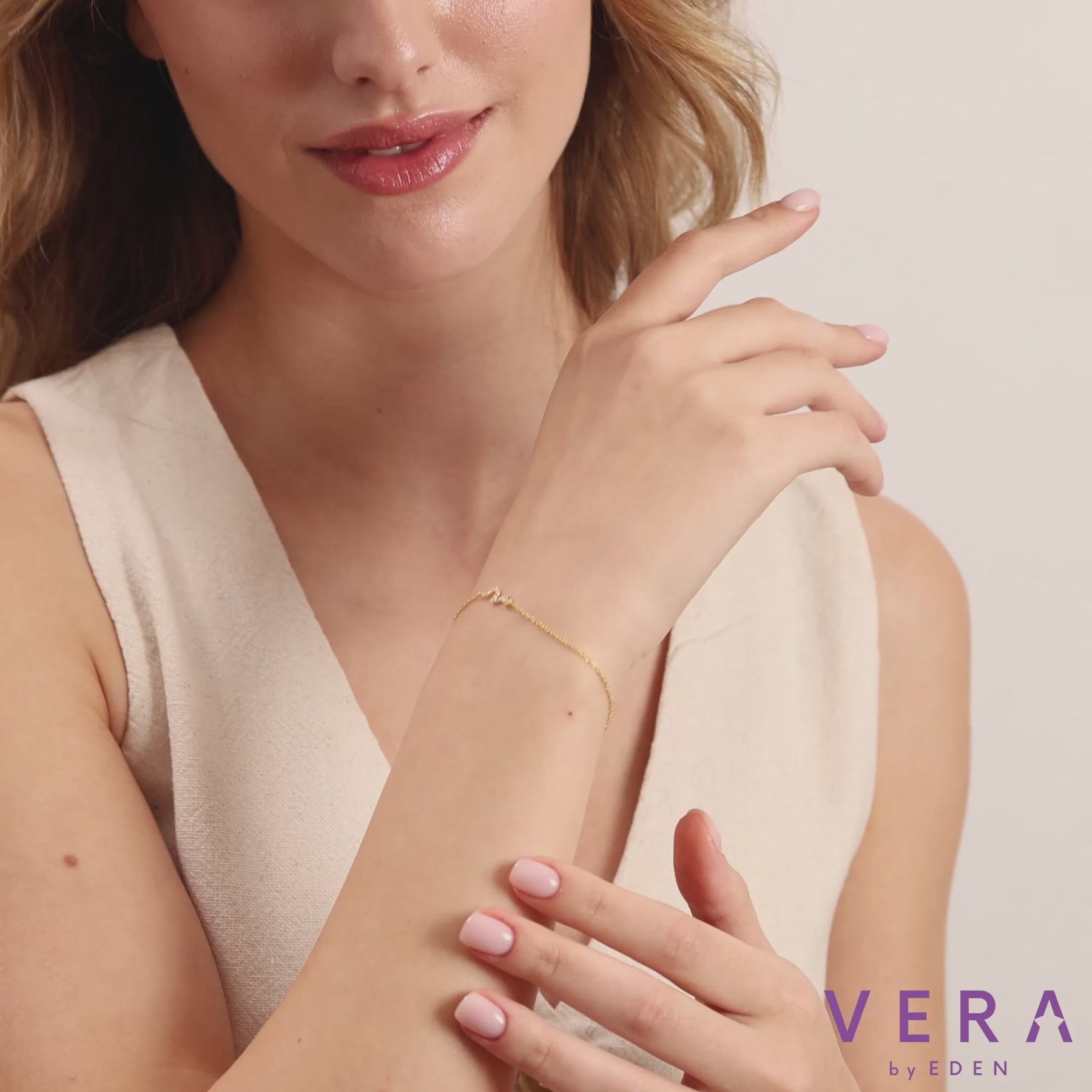 14K Gold Diamond Snake Chain Bracelet – Cleo