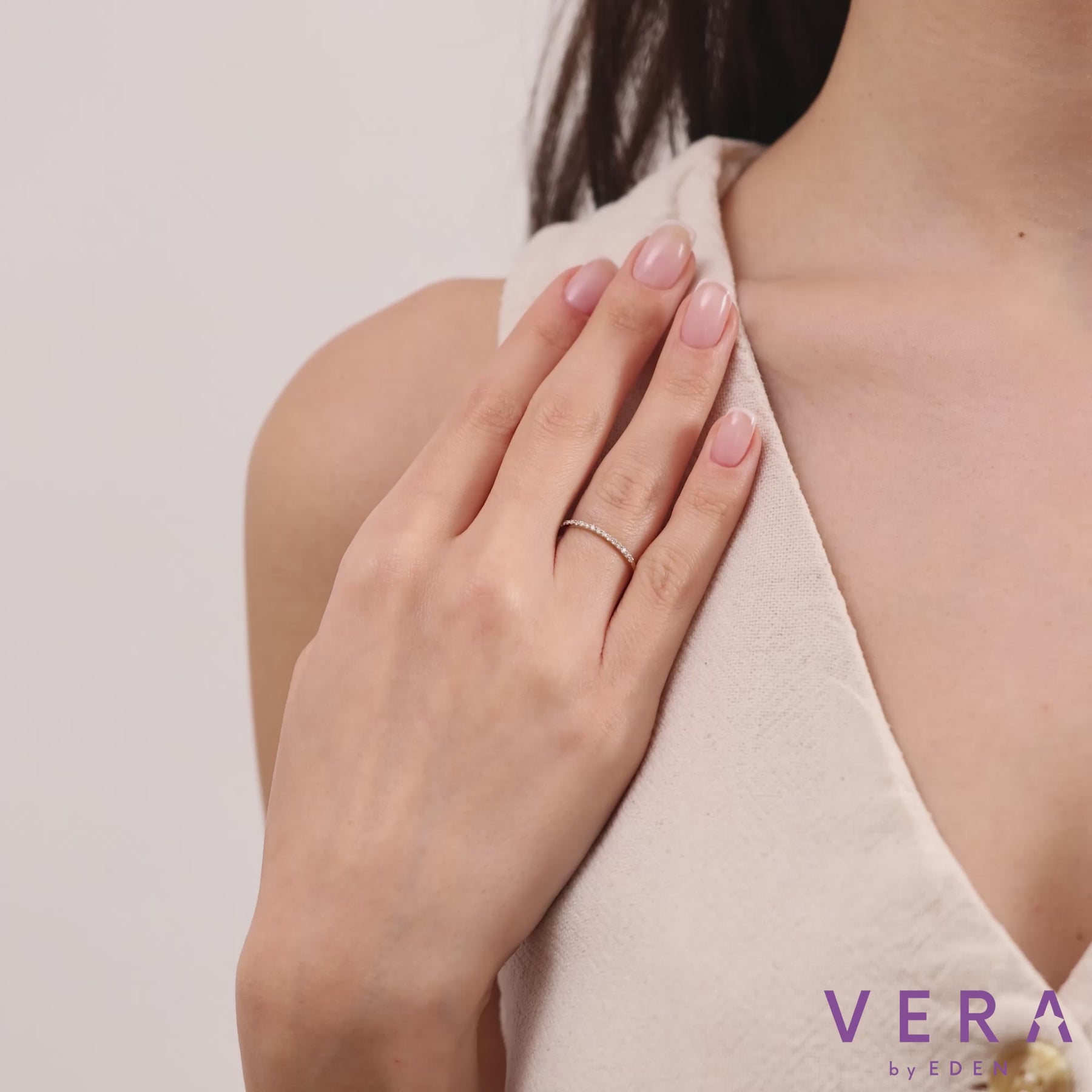 14K Gold 1.40 MM Round Diamond Half Eternity Band – Mirvane