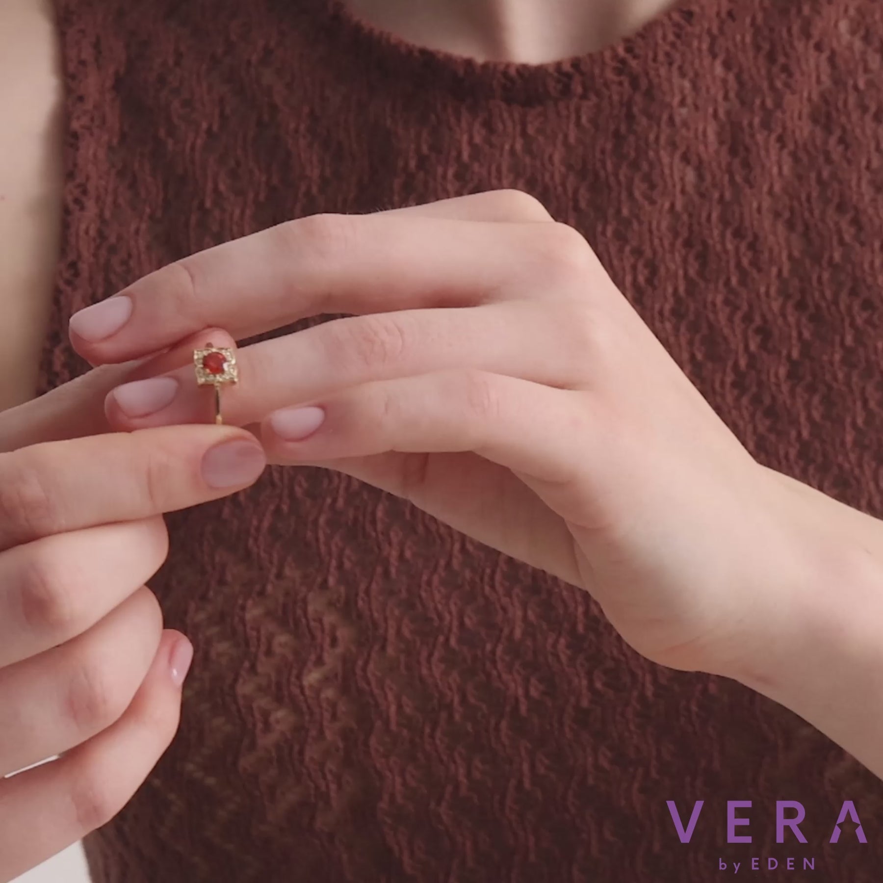 14K Solid Gold Oval Orange Sapphire & Natural Diamond Cluster Engagement Ring – Zarell