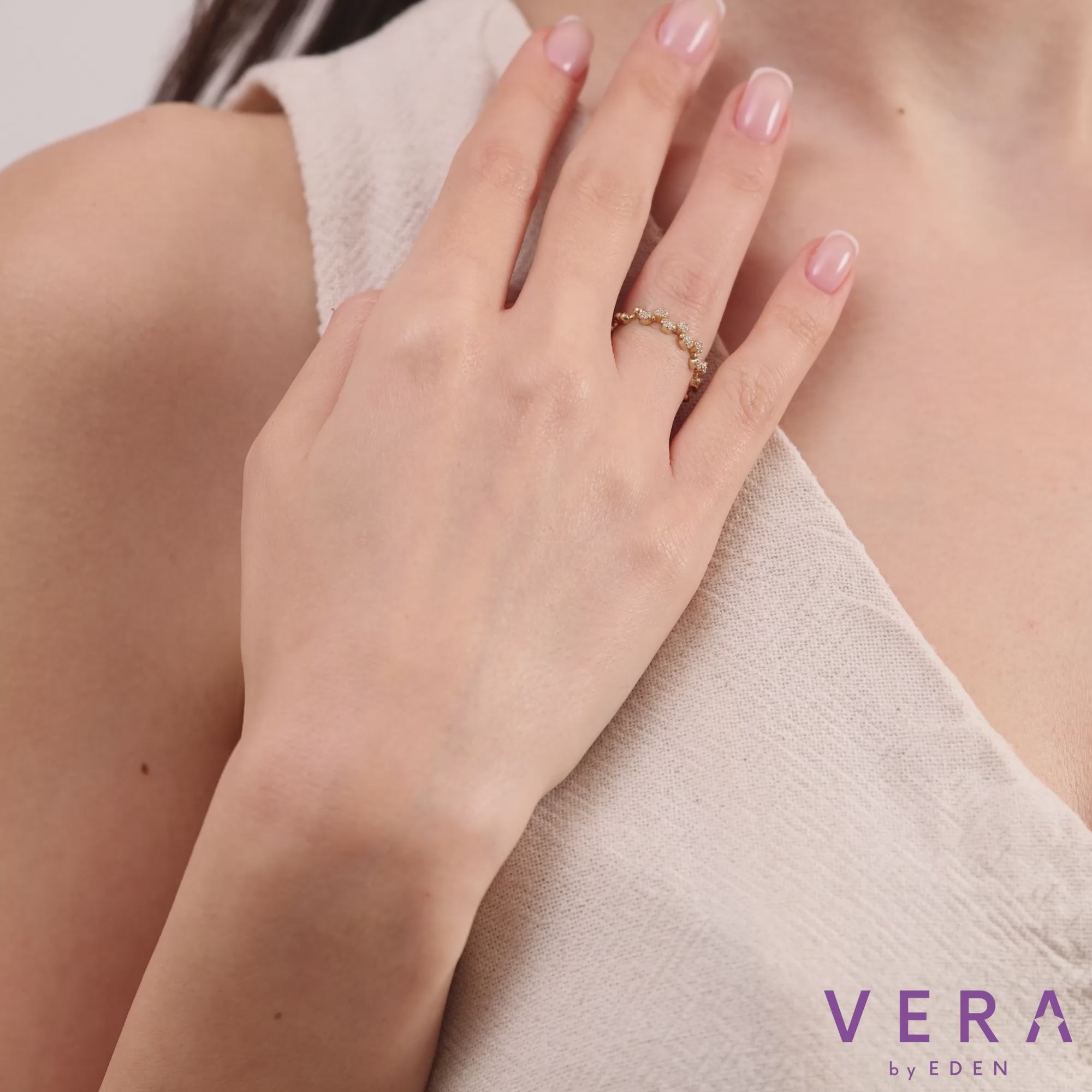 14 Ayar Katı Altın Pırlanta Yüzük – Meliora 