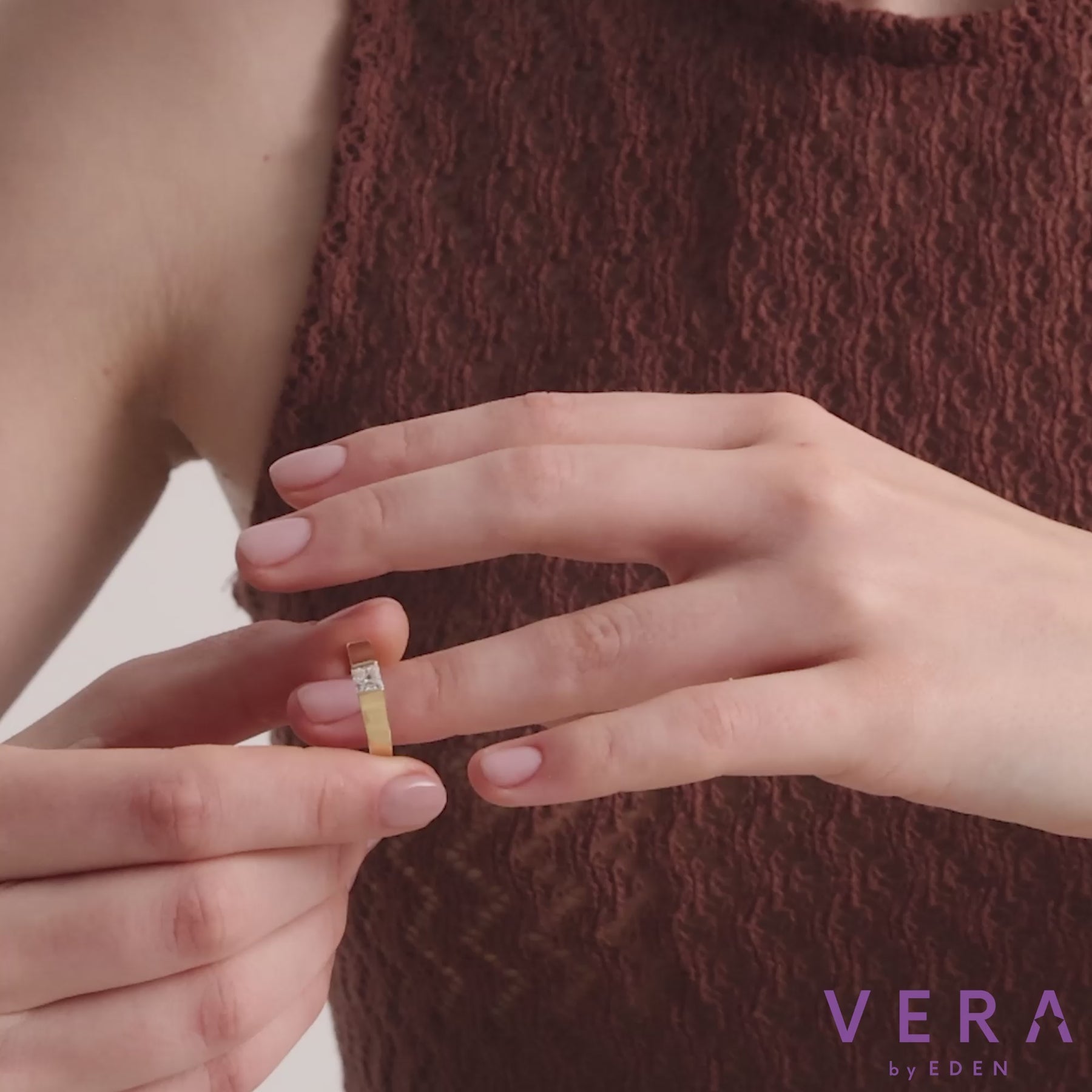 Princess Cut Lab Grown Diamond Square Ring – Viren