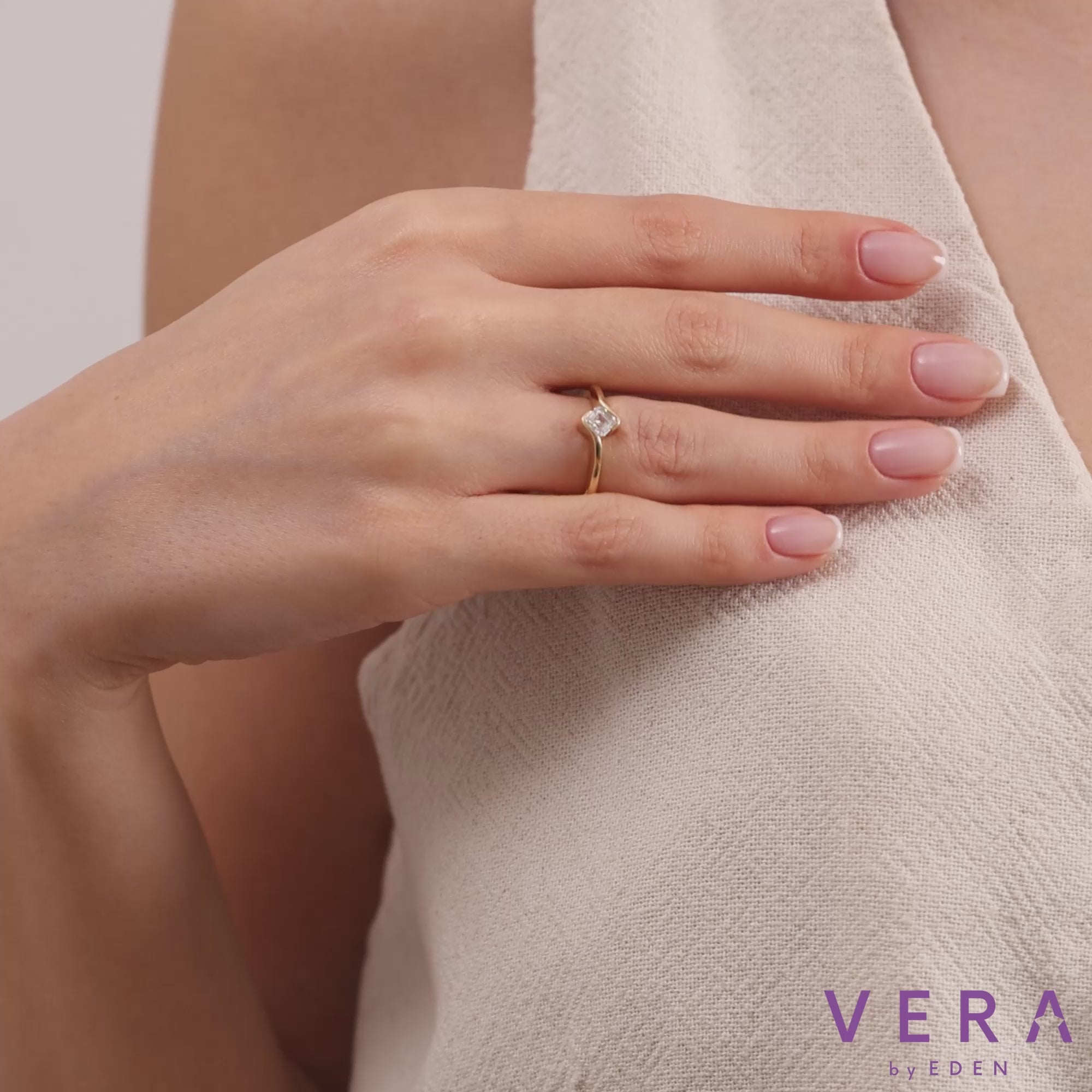 Asscher Lab Grown Diamond Engagement Ring – Kyren