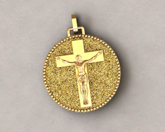 Custom INRI Medallion for Renata