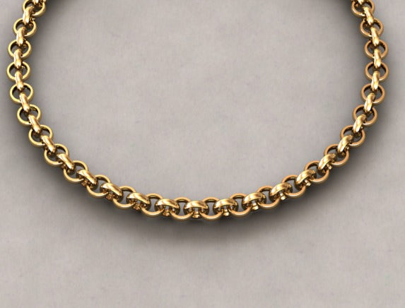 Custom bracelet with doc chain for Marcella